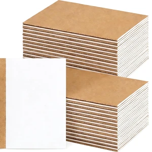 50 Pack Blank Kraft Notebooks A5 Journals Sketchbook Bulk Drawing Pad Book Bulk for Kids Junk Journal, A5, 60 Pages, 8.3 x 5.5 Inches 50 Pack Blank Kraft Notebooks A5 Journals Sketchbook Bulk Drawing Pad Book Bulk for Kids Junk Journal, A5, 60 Pages, 8.3 x 5.5 Inches
