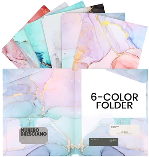 6 pcs Plastic Folders with Pockets,3 Hole Punched Folders Heavy Duty Binder Folder for 3 Ring Binder,Cute Marble Colors 2-Pocket Folders for Documents,Back to School Supplies 6 pcs Plastic Folders with Pockets,3 Hole Punched Folders Heavy Duty Binder Folder for 3 Ring Binder,Cute Marble Colors 2-Pocket Folders for Documents,Back to School Supplies