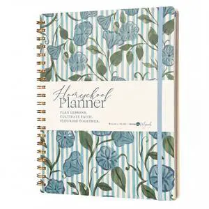 Homeschool Planner 8.5" x 11", Hard Cover Spiral Bound Designed in Partenership with Teach Them Diligently, Undated Weekly & Monthly Organizer, Spiral Bound Homeschool Planner 8.5" x 11", Hard Cover Spiral Bound Designed in Partenership with Teach Them Diligently, Undated Weekly & Monthly Organizer, Spiral Bound