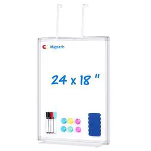 Magnetic Dry Erase Board for Door 24 x 18 in No-Drill Adjustable Long Arm Hook Mount, Portable Hanging Whiteboard For Home, Dorm, Office, Cubicle And Small Spaces Magnetic Dry Erase Board for Door 24 x 18 in No-Drill Adjustable Long Arm Hook Mount, Portable Hanging Whiteboard For Home, Dorm, Office, Cubicle And Small Spaces
