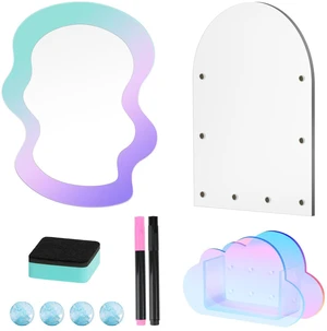 10Pcs Locker Accessories for Girls, Back to School Supplies Includes an acrylic board, locker mirror, eraser, pen holder, 2 marker pens and 4 round magnets for metal surfaces 10Pcs Locker Accessories for Girls, Back to School Supplies Includes an acrylic board, locker mirror, eraser, pen holder, 2 marker pens and 4 round magnets for metal surfaces