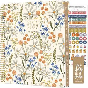 2026-2027 (8.5" x 11") Academic Year Day Planner (July 2026 - July 2027) - 13 Months Weekly & Monthly Agenda Organizer with Stickers & Tabs - Whimsical Wildflowers 2026-2027 (8.5" x 11") Academic Year Day Planner (July 2026 - July 2027) - 13 Months Weekly & Monthly Agenda Organizer with Stickers & Tabs - Whimsical Wildflowers