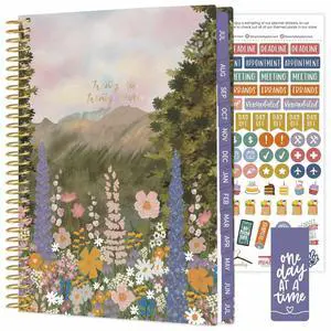 2026-2027 Planner - Academic Year (July 2026 - July 2027) Monthly & Weekly Soft Cover Planner for Women - 13 Month Agenda Book with Stickers - 5.5" x 8.25" - Wildflower Mountainside 2026-2027 Planner - Academic Year (July 2026 - July 2027) Monthly & Weekly Soft Cover Planner for Women - 13 Month Agenda Book with Stickers - 5.5" x 8.25" - Wildflower Mountainside