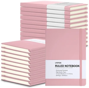 20 Pack Journals for Writing College Ruled Notebooks Journal in Bulk, Hardcover Notebooks (200Pages) for Note Talking, Lined Bullet Journals for Home School Office, 5.7"x8.4", Pink 20 Pack Journals for Writing College Ruled Notebooks Journal in Bulk, Hardcover Notebooks (200Pages) for Note Talking, Lined Bullet Journals for Home School Office, 5.7"x8.4", Pink