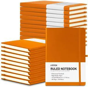 20 Pack Journals for Writing College Ruled Notebooks Journal in Bulk, Hardcover Notebooks (200Pages) for Note Talking, Lined Bullet Journals for Home School Office, 5.7"x8.4", Orange 20 Pack Journals for Writing College Ruled Notebooks Journal in Bulk, Hardcover Notebooks (200Pages) for Note Talking, Lined Bullet Journals for Home School Office, 5.7"x8.4", Orange