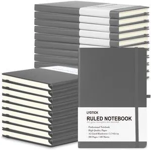 20 Pack Journals for Writing College Ruled Notebooks Journal in Bulk, Hardcover Notebooks (200Pages) for Note Talking, Lined Bullet Journals for Home School Office, 5.7"x8.4", Grey 20 Pack Journals for Writing College Ruled Notebooks Journal in Bulk, Hardcover Notebooks (200Pages) for Note Talking, Lined Bullet Journals for Home School Office, 5.7"x8.4", Grey