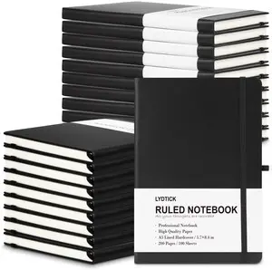 20 Pack Journals for Writing College Ruled Notebooks Journal in Bulk, Hardcover Notebooks (200Pages) for Note Talking, Lined Bullet Journals for Home School Office, 5.7"x8.4", Black 20 Pack Journals for Writing College Ruled Notebooks Journal in Bulk, Hardcover Notebooks (200Pages) for Note Talking, Lined Bullet Journals for Home School Office, 5.7"x8.4", Black