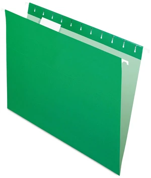 Recycled Hanging Folders, Letter Size, Bright Green, 1/5 Cut, 25/BX (81610) Recycled Hanging Folders, Letter Size, Bright Green, 1/5 Cut, 25/BX (81610)