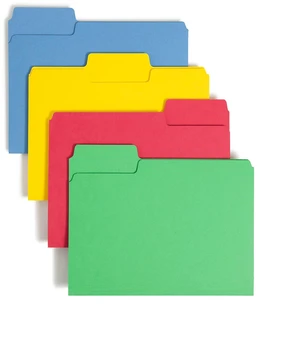 SuperTab Heavyweight File Folder, Oversized 1/3-Cut Tab, Letter Size, Assorted Primary Colors, 50 per Box (10410) SuperTab Heavyweight File Folder, Oversized 1/3-Cut Tab, Letter Size, Assorted Primary Colors, 50 per Box (10410)