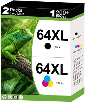 64XL Ink Cartridge Combo Pack Compatible for HP 64 HP64 XL Work for Envy Photo 7855 7858 7155 7800 6255 6232 Envy Inspire 7955e 7255e 7258e Tango X Series Printer 2-Pack Black Color with V28.4.1 Chips 64XL Ink Cartridge Combo Pack Compatible for HP 64 HP64 XL Work for Envy Photo 7855 7858 7155 7800 6255 6232 Envy Inspire 7955e 7255e 7258e Tango X Series Printer 2-Pack Black Color with V28.4.1 Chips