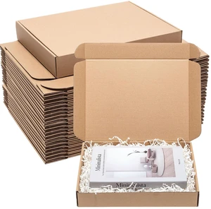 Brown Shipping Boxes 13x10x2" 30 Pack Corrugated Cardboard Mailers Kraft Medium Literature Mailer Packaging Supplies, Mailing Boxes for Small Business Brown Shipping Boxes 13x10x2" 30 Pack Corrugated Cardboard Mailers Kraft Medium Literature Mailer Packaging Supplies, Mailing Boxes for Small Business