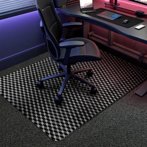 Office Chair Mat for Carpet, 48" x 30" Computer Desk Chair Mat for Low Carpeted Floors, Thick and Sturdy Carpet Protector for Rolling Chairs, Easy Glide Floor Mat for Home, Gaming (Black) Office Chair Mat for Carpet, 48" x 30" Computer Desk Chair Mat for Low Carpeted Floors, Thick and Sturdy Carpet Protector for Rolling Chairs, Easy Glide Floor Mat for Home, Gaming (Black)