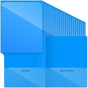 100 Pcs Folders Take Home Heavy Duty 2 Pocket Homework Folder for Students Parent Teacher Communication, 11.8 x 9.45 Inch(Blue) 100 Pcs Folders Take Home Heavy Duty 2 Pocket Homework Folder for Students Parent Teacher Communication, 11.8 x 9.45 Inch(Blue)