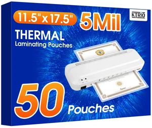 50 Pack Laminating Sheets 5 Mil, Laminating Pouches for 11x17 Paper Actual 11.5 x 17.5 Thermal Laminate Sheets for Laminator, Large Clear Lamination Paper for Documents, Office School Home 50 Pack Laminating Sheets 5 Mil, Laminating Pouches for 11x17 Paper Actual 11.5 x 17.5 Thermal Laminate Sheets for Laminator, Large Clear Lamination Paper for Documents, Office School Home