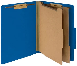 10 Classification Folders, 2 Divider, Dark Letter Size, 2 in Expansion, 2 Prong Fasteners, 2 Dividers, 6 Sections, for Medical, Legal, and Personnel Files 10 Classification Folders, 2 Divider, Dark Letter Size, 2 in Expansion, 2 Prong Fasteners, 2 Dividers, 6 Sections, for Medical, Legal, and Personnel Files