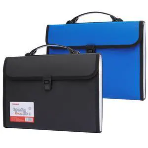 2 Pack Extra Large Legal Size/Foolscap 12 Pockets Accordion File Organizer with Handle, Portable Expanding File Folder, Expandable Plastic Document Organizer for Travel School Office 2 Pack Extra Large Legal Size/Foolscap 12 Pockets Accordion File Organizer with Handle, Portable Expanding File Folder, Expandable Plastic Document Organizer for Travel School Office