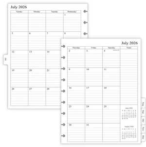 2026-2027 Planner Refills for Happy Planner Classic Size, Monthly Pages, Jul 2026 - Dec 2027, 9-Disc Punched, 7" x 9-1/4" 2026-2027 Planner Refills for Happy Planner Classic Size, Monthly Pages, Jul 2026 - Dec 2027, 9-Disc Punched, 7" x 9-1/4"