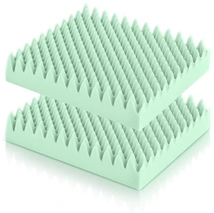 2 Pcs Egg Foam Pad,18 X 16 X 4 Inches Egg-Shaped,Light Green Egg Seat Cushions Crate for Chairs, Convoluted Foam Relieves Pressure, Breathable Design, For Wheelchair Office Car Seats 2 Pcs Egg Foam Pad,18 X 16 X 4 Inches Egg-Shaped,Light Green Egg Seat Cushions Crate for Chairs, Convoluted Foam Relieves Pressure, Breathable Design, For Wheelchair Office Car Seats