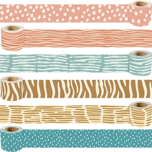 216 Feet Boho Bulletin Board Borders, 6 Rolls Boho Classroom Decor Irregular Stripes and Dots in Colour Straight Rolled Borders Trim for Back to School Classroom Wall Door Decoration 216 Feet Boho Bulletin Board Borders, 6 Rolls Boho Classroom Decor Irregular Stripes and Dots in Colour Straight Rolled Borders Trim for Back to School Classroom Wall Door Decoration