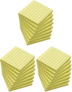 (8 Pad) Lined Sticky Notes,3x3 Inch, Self-Stick Notes, Easy to Post for School, Office, Notebook, Pastel Yellow Color Pads/Pack (Pack of 3) (8 Pad) Lined Sticky Notes,3x3 Inch, Self-Stick Notes, Easy to Post for School, Office, Notebook, Pastel Yellow Color Pads/Pack (Pack of 3)