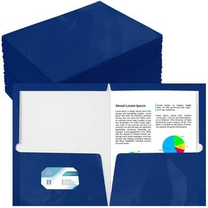 100 Pack Glossy 2 Pocket Folders Bulk, Letter Size,Blue Back to School Ready: Laminated Paper Holds up to 50 Sheets Each for Classroom Handouts, Presentations and Office Documents 100 Pack Glossy 2 Pocket Folders Bulk, Letter Size,Blue Back to School Ready: Laminated Paper Holds up to 50 Sheets Each for Classroom Handouts, Presentations and Office Documents