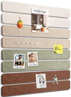 Small Cork Bulletin Board Tiles, Felt Wall Decor and Office Desk Accessories for Vision, Message Center, Picture and Prayer Board, Dorm, Room, Home Office Essentials and Organization(Boho) Small Cork Bulletin Board Tiles, Felt Wall Decor and Office Desk Accessories for Vision, Message Center, Picture and Prayer Board, Dorm, Room, Home Office Essentials and Organization(Boho)