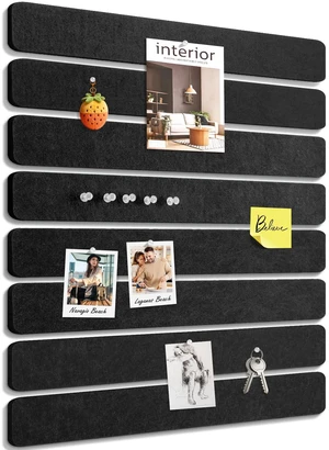 Small Cork Bulletin Board Tiles, Felt Wall Decor and Office Desk Accessories for Vision, Message Center, Picture and Prayer Board, Dorm, Room, Home Office Essentials and Organization(Black) Small Cork Bulletin Board Tiles, Felt Wall Decor and Office Desk Accessories for Vision, Message Center, Picture and Prayer Board, Dorm, Room, Home Office Essentials and Organization(Black)