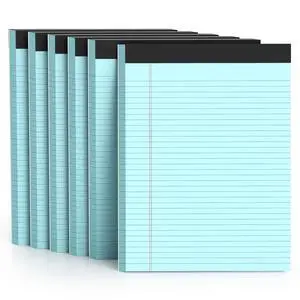 300 Sheets Blue Legal Pads 8.5 x 11 College Ruled Paper 6-Pack Note Pads Narrow Ruled 50 Sheets per Notepad Perforated Writing Pad Durable Sturdy Back 8x11 Pads of Paper 300 Sheets Blue Legal Pads 8.5 x 11 College Ruled Paper 6-Pack Note Pads Narrow Ruled 50 Sheets per Notepad Perforated Writing Pad Durable Sturdy Back 8x11 Pads of Paper