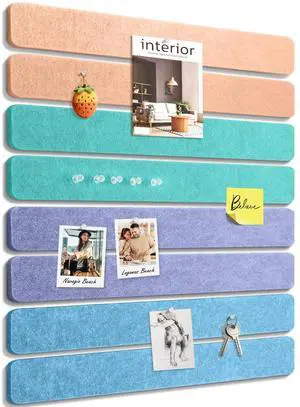 Small Cork Bulletin Board Tiles, Felt Wall Decor and Office Desk Accessories for Vision, Message Center, Picture and Prayer Board, Dorm, Room, Home Office Essentials and Organization(Coastal Haze) Small Cork Bulletin Board Tiles, Felt Wall Decor and Office Desk Accessories for Vision, Message Center, Picture and Prayer Board, Dorm, Room, Home Office Essentials and Organization(Coastal Haze)