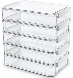5Packs 13''x9''Paper Storage Box with Lids, Clear Organizer Stackable File Box for Organizing A4 Paper, Letters, Documents, Art Supplies, and Crafts,Project Case 5Packs 13''x9''Paper Storage Box with Lids, Clear Organizer Stackable File Box for Organizing A4 Paper, Letters, Documents, Art Supplies, and Crafts,Project Case