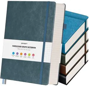 5 Pack Graph Paper Notebook Bulk, A5, 312 Numbered Pages Grid Journal Set Cost-Effective 5 Pack 1600 Pages, 100gsm No Bleed Paper, Leather Hardcover, Lay-Flat, for Math, Engineering, Technical Notes 5 Pack Graph Paper Notebook Bulk, A5, 312 Numbered Pages Grid Journal Set Cost-Effective 5 Pack 1600 Pages, 100gsm No Bleed Paper, Leather Hardcover, Lay-Flat, for Math, Engineering, Technical Notes