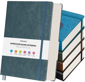 5 Pack Blank Journal, Hardcover Sketchbook, 320 Pages Blank Notebook, A5 Cost-Effective 5 Pack 1600 Pages, 100gsm No Bleed Paper, Leather Hardcover, Lay-Flat for Sketching, Writing & Journaling 5 Pack Blank Journal, Hardcover Sketchbook, 320 Pages Blank Notebook, A5 Cost-Effective 5 Pack 1600 Pages, 100gsm No Bleed Paper, Leather Hardcover, Lay-Flat for Sketching, Writing & Journaling