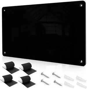17.7" x 11.8" Black Metal Magnetic Board - Magnet Bulletin Board to Display Magnetic Letters Numbers Animal, Poetry, Spice Jars, Notes, Photos, Suitable for Wall, Refrigerator, Cubicle, Cabinet 17.7" x 11.8" Black Metal Magnetic Board - Magnet Bulletin Board to Display Magnetic Letters Numbers Animal, Poetry, Spice Jars, Notes, Photos, Suitable for Wall, Refrigerator, Cubicle, Cabinet