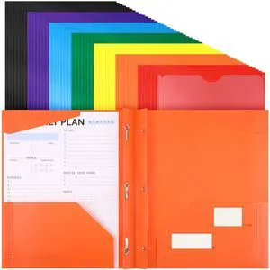 48 Plastic Folders with 3 Prongs Bulk, Light Colors Heavy Duty Folders with Clear Front Pockets and Card Slots Folder with Fasteners Fit Letter-size Paper for Work School Office 48 Plastic Folders with 3 Prongs Bulk, Light Colors Heavy Duty Folders with Clear Front Pockets and Card Slots Folder with Fasteners Fit Letter-size Paper for Work School Office
