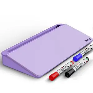 Lavender Glass Desktop Whiteboard with Storage + 3 Markers Dry Erase Board, Work Desk Organizers, Computer Keyboard Stand, Home Office Supplies for Women, Accessories, Workspace Buddy Lavender Glass Desktop Whiteboard with Storage + 3 Markers Dry Erase Board, Work Desk Organizers, Computer Keyboard Stand, Home Office Supplies for Women, Accessories, Workspace Buddy