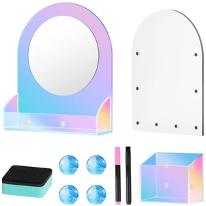 10Pcs Locker Accessories for Girls, Back to School Supplies Includes an acrylic board, locker mirror, eraser, pen holder, 2 marker pens and 4 round magnets for metal surfaces 10Pcs Locker Accessories for Girls, Back to School Supplies Includes an acrylic board, locker mirror, eraser, pen holder, 2 marker pens and 4 round magnets for metal surfaces
