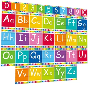 Bulletin Board Alphabet - ABC Alphabet Poster Classroom Decorating Set Preschool English Poster Kindergarten Elementary Classroom Wall Decor Daycare Homeschool Supplies (Colorful) Bulletin Board Alphabet - ABC Alphabet Poster Classroom Decorating Set Preschool English Poster Kindergarten Elementary Classroom Wall Decor Daycare Homeschool Supplies (Colorful)