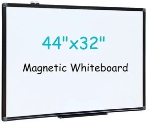 32x44 Inch Large Magnetic Dry Erase Board, Wall-Mounted Whiteboard Black Aluminum Frame, Smooth Durable No Ghosting for Home School Office Conference 32x44 Inch Large Magnetic Dry Erase Board, Wall-Mounted Whiteboard Black Aluminum Frame, Smooth Durable No Ghosting for Home School Office Conference