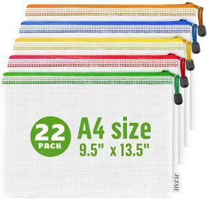 22 Pack Mesh Zipper Pouch Bags 9x13 inch - Clear Mesh Bags Letter Size - Plastic Zipper Pouches - Game Bags - Zip Bags - Board Game Storage - Puzzle Storage - Pouch for Organizing 22 Pack Mesh Zipper Pouch Bags 9x13 inch - Clear Mesh Bags Letter Size - Plastic Zipper Pouches - Game Bags - Zip Bags - Board Game Storage - Puzzle Storage - Pouch for Organizing