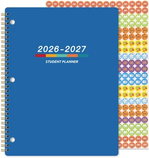 Student Planner 2026-2027 - Academic Planner 2026-2027, July 2026 - June 2027, 11" × 9", Weekly Lesson Planners, Monthly & Weekly School Planners for Middle/High School, Stickers, Week's Goals, Tabs Student Planner 2026-2027 - Academic Planner 2026-2027, July 2026 - June 2027, 11" × 9", Weekly Lesson Planners, Monthly & Weekly School Planners for Middle/High School, Stickers, Week's Goals, Tabs