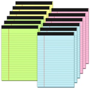 12 Pack Small Note Pads 5x8, Small Colored Legal Pads 5x8 College Ruled Perforated Legal Notepads, 30 Sheets/Pack Writing Pads 5x8, Colored Notepads 5 x 8 Lined Paper Pads for Office Supplies 12 Pack Small Note Pads 5x8, Small Colored Legal Pads 5x8 College Ruled Perforated Legal Notepads, 30 Sheets/Pack Writing Pads 5x8, Colored Notepads 5 x 8 Lined Paper Pads for Office Supplies