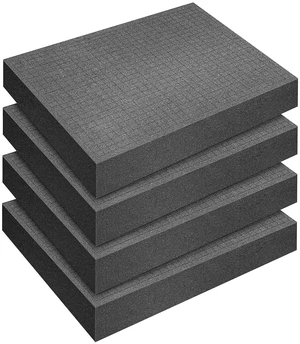 4 Pcs Pick Apart Foam Insert, 16'' x 12'' x 2'' Pre Cube Sheet Foams Foam Block with Auxiliary Grids, Elastic Packing Foams for Board Game Box Cases Storage Drawer 4 Pcs Pick Apart Foam Insert, 16'' x 12'' x 2'' Pre Cube Sheet Foams Foam Block with Auxiliary Grids, Elastic Packing Foams for Board Game Box Cases Storage Drawer