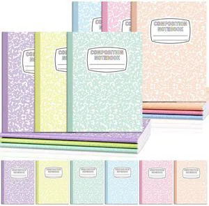 6 Pack Large Composition Notebooks Bulk 9.8 × 7.5 in Wide Ruled Hard Cover Composition Book Assorted Marble Journal College Ruled Paper for Adult Student College Office Back to School Supplies(Pastel) 6 Pack Large Composition Notebooks Bulk 9.8 × 7.5 in Wide Ruled Hard Cover Composition Book Assorted Marble Journal College Ruled Paper for Adult Student College Office Back to School Supplies(Pastel)