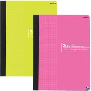 Graph Paper Composition Notebook, Hard Cover Graphing Notebook, 4 Squares Per Inch Graph Ruled Composition Notebook, Premium Quad Ruled Notebook, 100 Sheets, Pink and Yellow (2 Pack) Graph Paper Composition Notebook, Hard Cover Graphing Notebook, 4 Squares Per Inch Graph Ruled Composition Notebook, Premium Quad Ruled Notebook, 100 Sheets, Pink and Yellow (2 Pack)