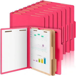 12 Pcs Classification Folders Letter Size Bulk, Hot Pink 12 Pcs Classification Folders Letter Size Bulk, Hot Pink