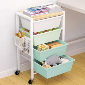 Rolling Cart with Drawers, Rolling Storage Cart with Large Plastic Drawers & Wooden Tabletop, Utility Cart with Pegboards & Basket, Storage Drawers Cart for Living Room, Classroom, Bedroom, Office Rolling Cart with Drawers, Rolling Storage Cart with Large Plastic Drawers & Wooden Tabletop, Utility Cart with Pegboards & Basket, Storage Drawers Cart for Living Room, Classroom, Bedroom, Office