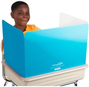 Large Privacy Shield, Set of 12, Turquoise Glossy Ages 4+, PreK+, Reduces Distractions, Help Focus & Keep Eyes from Wandering Large Privacy Shield, Set of 12, Turquoise Glossy Ages 4+, PreK+, Reduces Distractions, Help Focus & Keep Eyes from Wandering