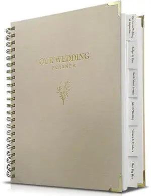 Wedding Planner Book and Organizer for Bride - Elegant Linen Cover Wedding Planning Binder with Checklists,Pockets & Calendars,Perfect Engagement Gifts for Couples(Apricot) Wedding Planner Book and Organizer for Bride - Elegant Linen Cover Wedding Planning Binder with Checklists,Pockets & Calendars,Perfect Engagement Gifts for Couples(Apricot)
