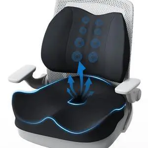 Seat Cushion Lumbar Support Pillow for Office Chair, X Large Memory Foam Chair Cushions for Sciatica Tailbone Pain Relief Coccyx Pad for Wheelchair, Car, Home, Office, Desk Seat Cushion Lumbar Support Pillow for Office Chair, X Large Memory Foam Chair Cushions for Sciatica Tailbone Pain Relief Coccyx Pad for Wheelchair, Car, Home, Office, Desk