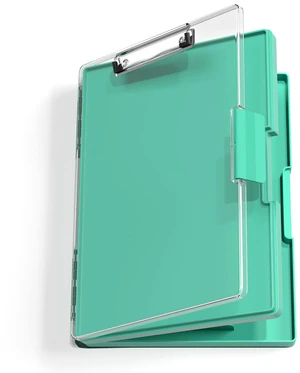 Clipboard with Storage, Green 8.5 x 11 Clip Board, Dual Compartmen Folder Nursing Side Opening, Heavy Duty Organization Box, Smooth Writing for Teachers, Classroom, Size 13.3 x 9.4 x 1.5 in Clipboard with Storage, Green 8.5 x 11 Clip Board, Dual Compartmen Folder Nursing Side Opening, Heavy Duty Organization Box, Smooth Writing for Teachers, Classroom, Size 13.3 x 9.4 x 1.5 in
